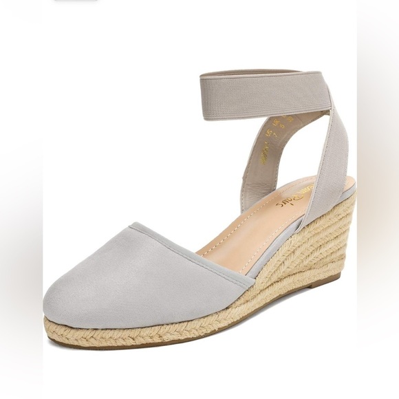 Aeropostale Shoes - NEW- DREAM PAIRS Women's Elastic Ankle Strap Espadrilles Wedge Sandals